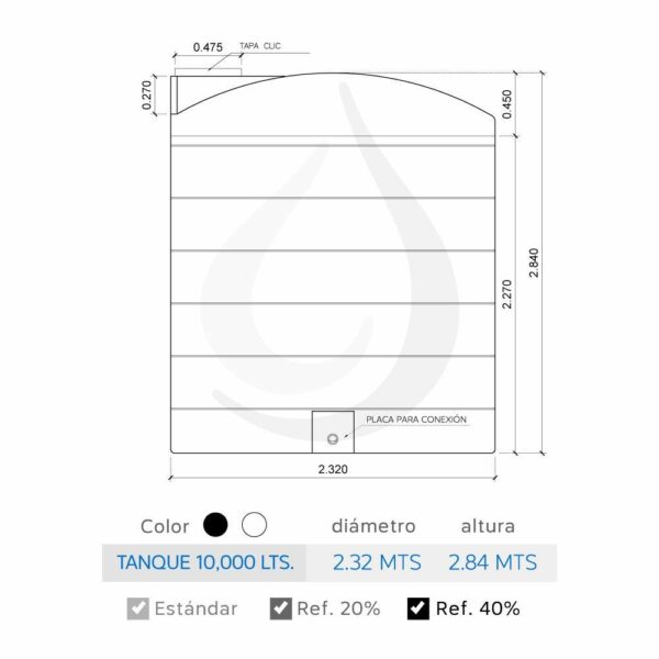 Tanque De 10,000 Litros - DistribuidorNacional