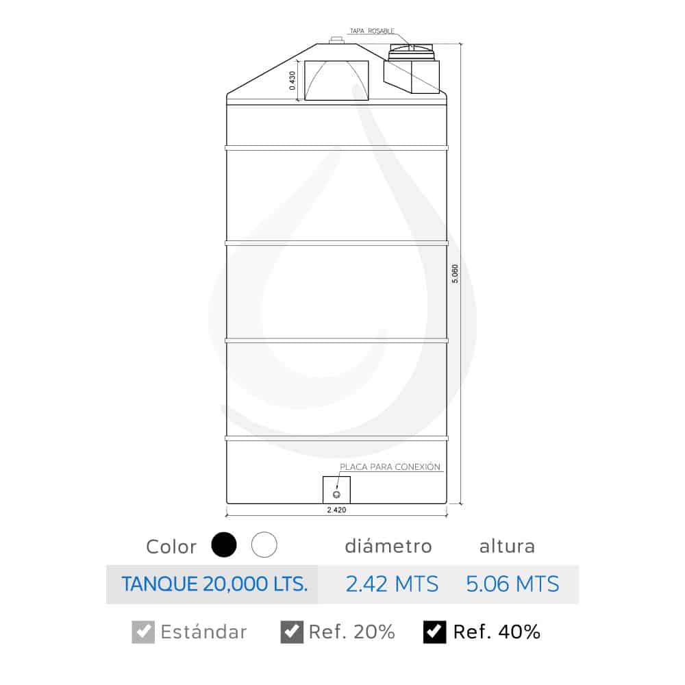 Tanque De 20,000 Litros - DistribuidorNacional